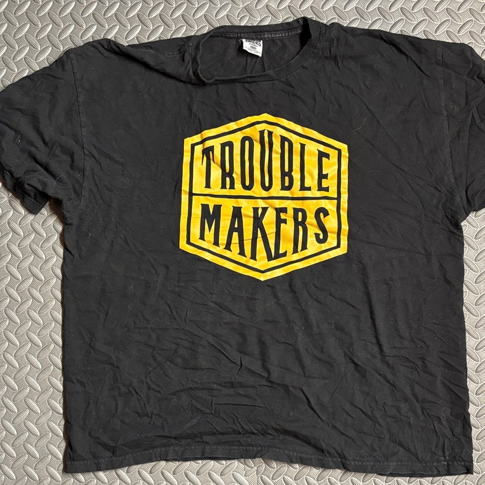 Crooks & Castles Black Tee with Yellow Graphic